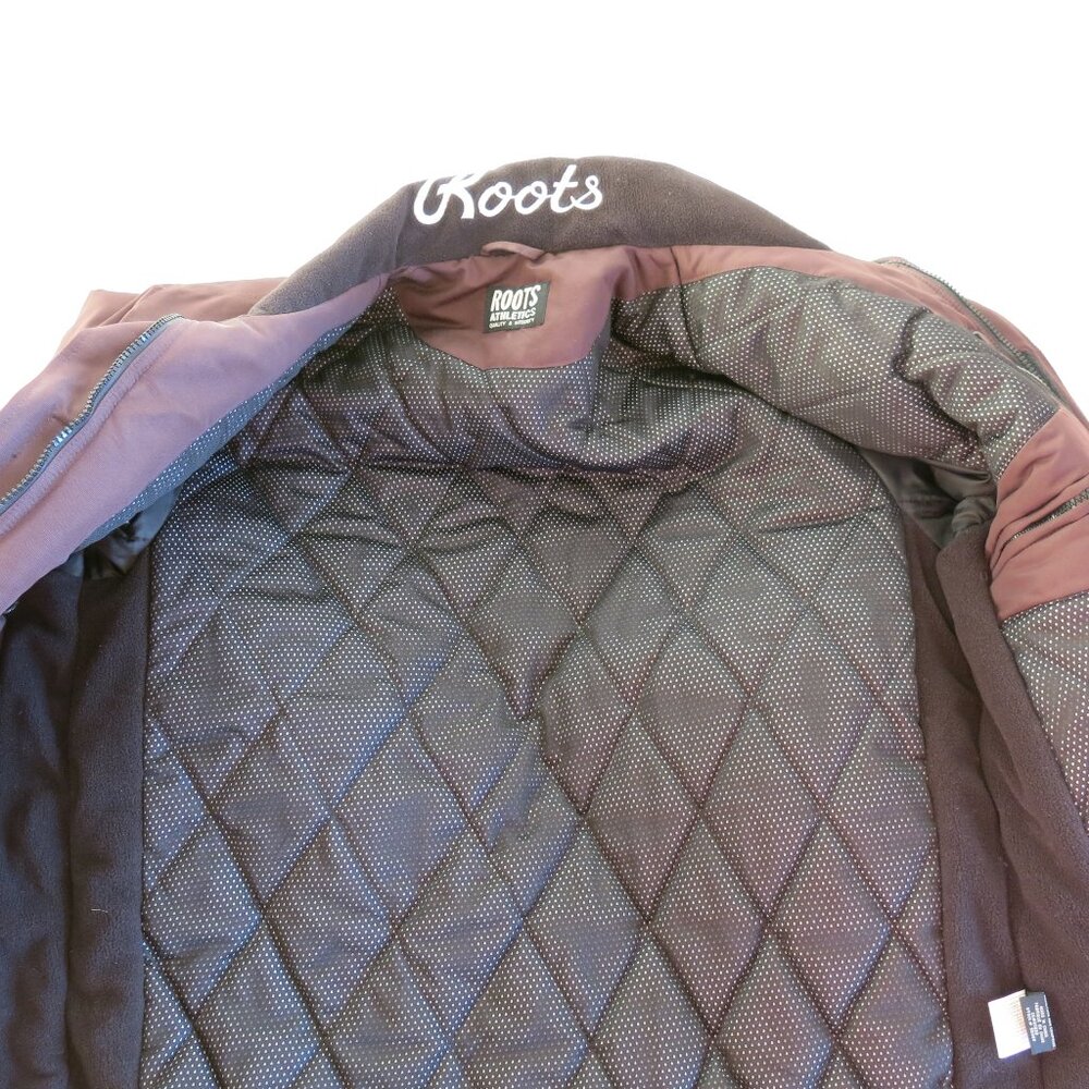 Roots Athletics Brown Winter Coat Jacket --> Missing Size Tag - Picture 4 of 6